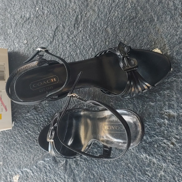 Coach Women's Black High Heel Shoe - Picture 3 of 9
